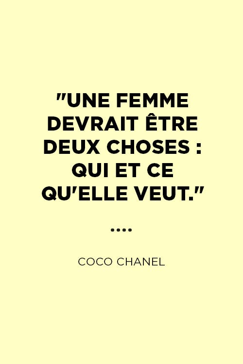 Citation de coco chanel