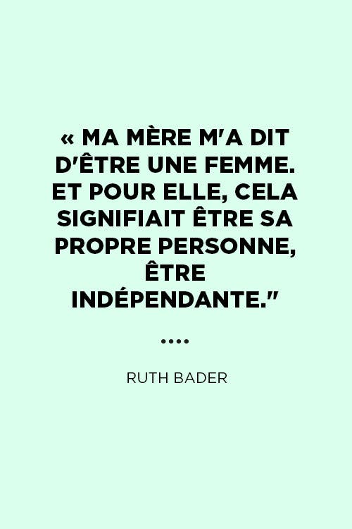 Citation de ruth bader