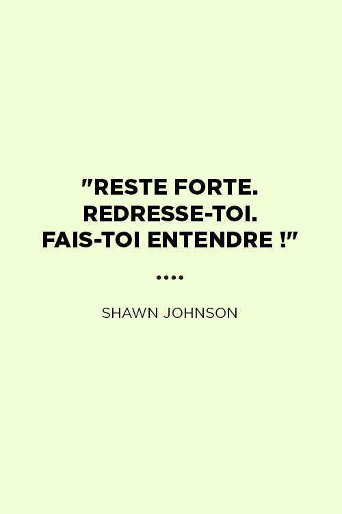 Citation de shawn johnson
