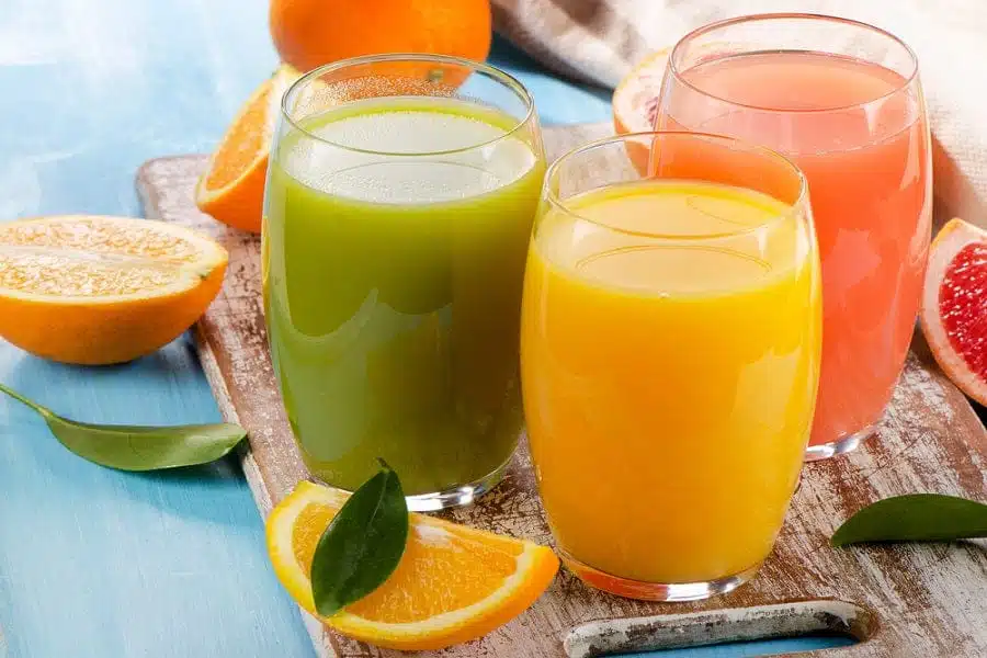 Jus d'agrumes variés