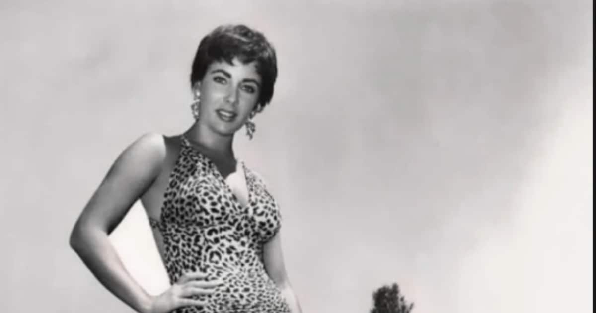 Collage photographique montrant Elizabeth Taylor jeune et son fils Michael enfant