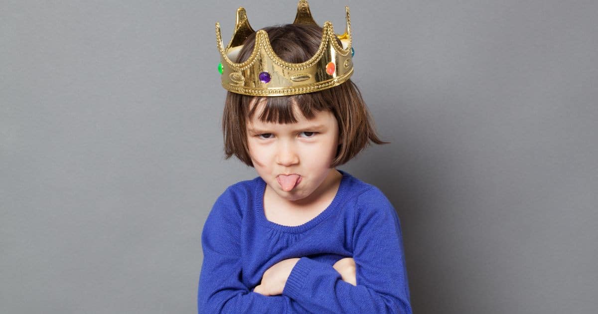 Enfant en colère après un refus