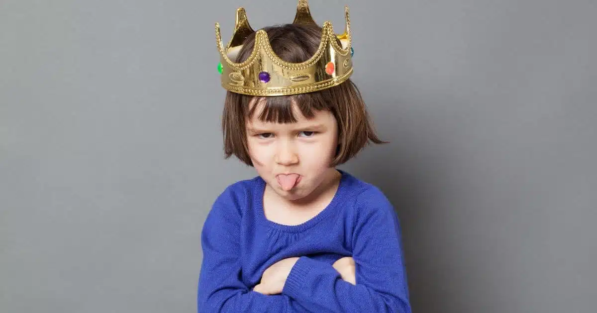 Enfant en colère après un refus