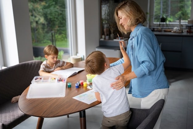 Père débordé par ses enfants