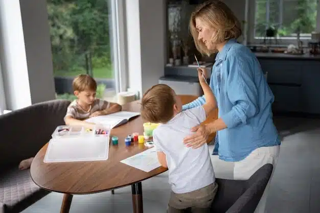 Père débordé par ses enfants