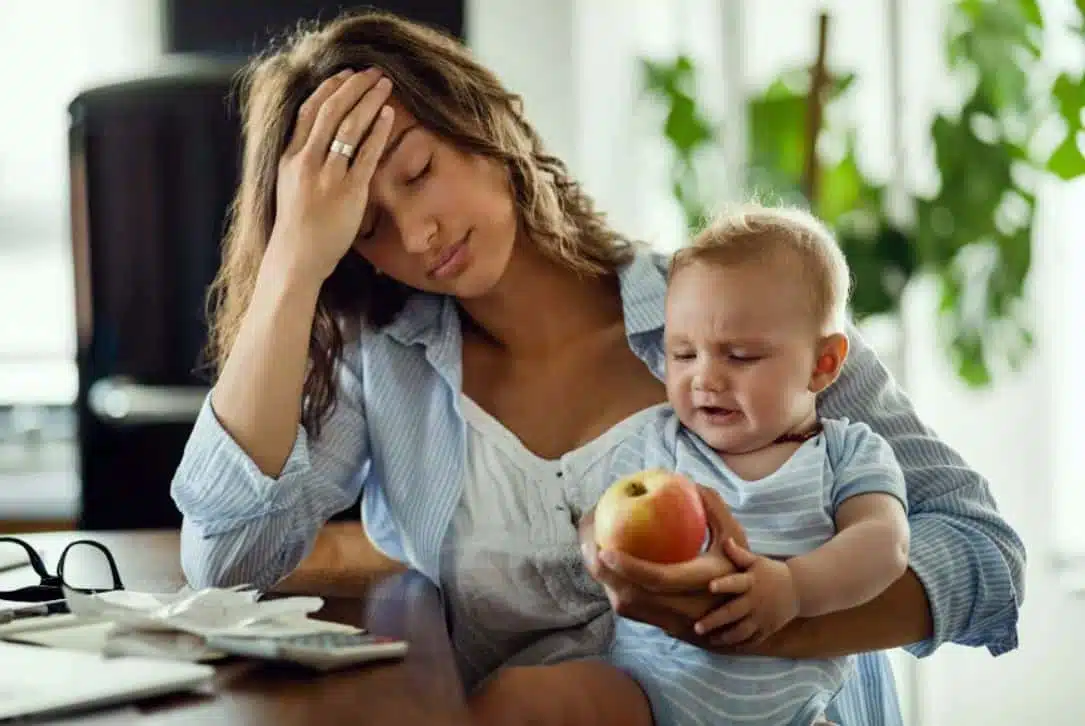 Mère épuisée