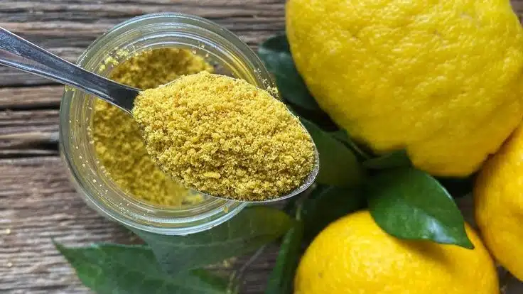Plats utilisant de la poudre de citron