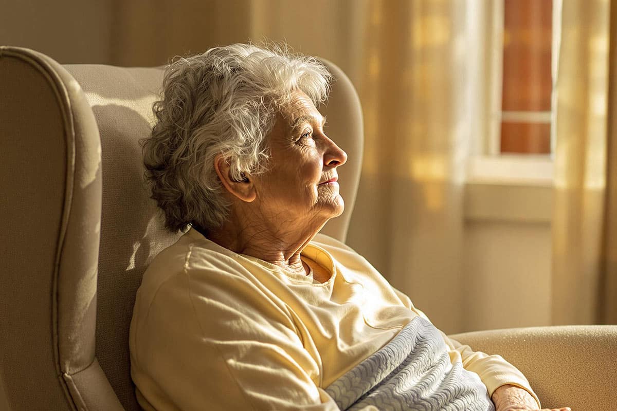 Femme fatiguée le matin, se frottant les yeux