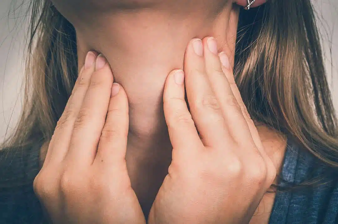 Ganglion suspect au cou