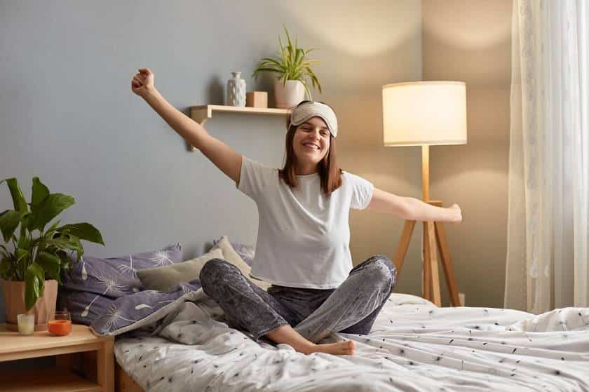 Personne se réveillant en forme le matin