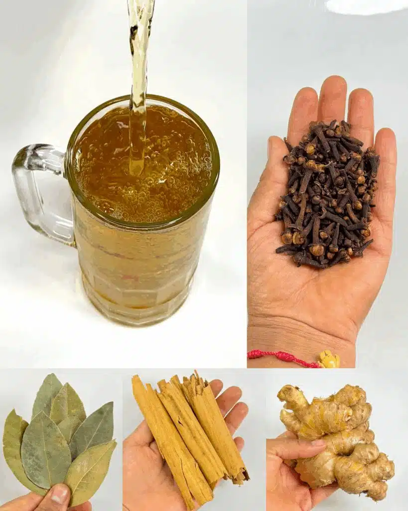 Tasse d'infusion chaude aux épices