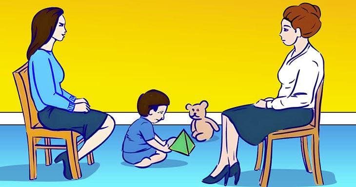 Laquelle des deux femmes est la mère de l’enfant ?