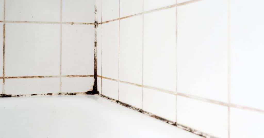 joints de salle de bain propres