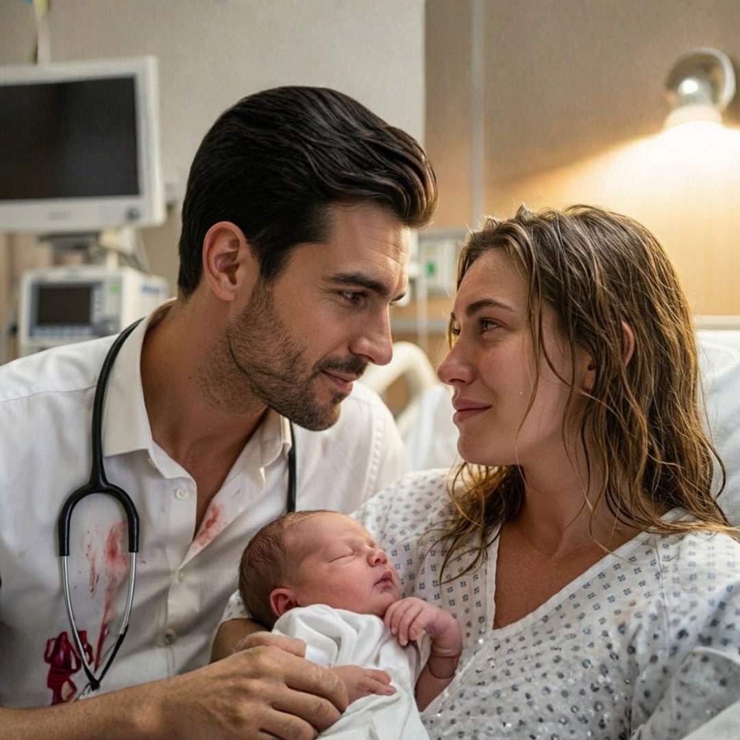 Femme enceinte tenant son ventre, visage exprimant l'inquiétude