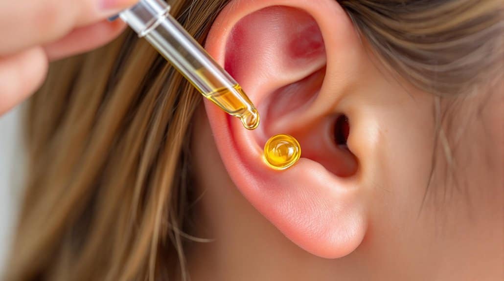 Gouttes d'huile d'olive