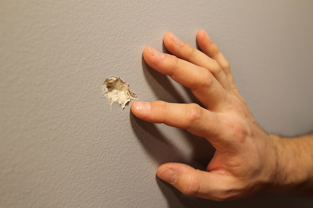 Application sur un mur