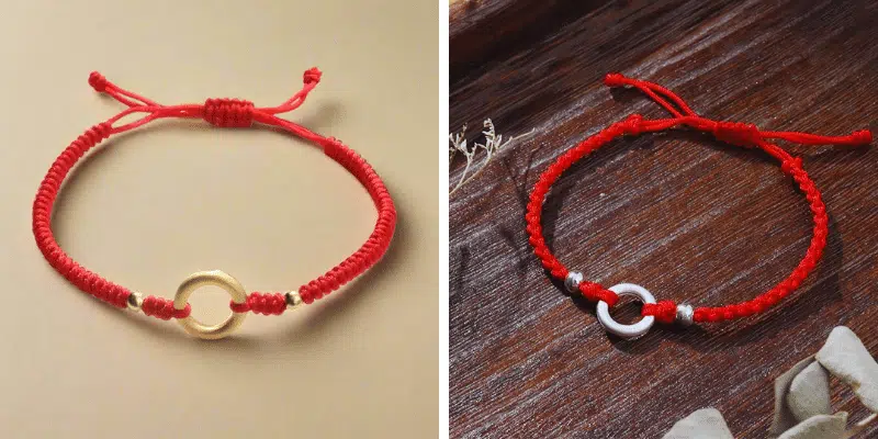 Bracelet rouge traditionnel