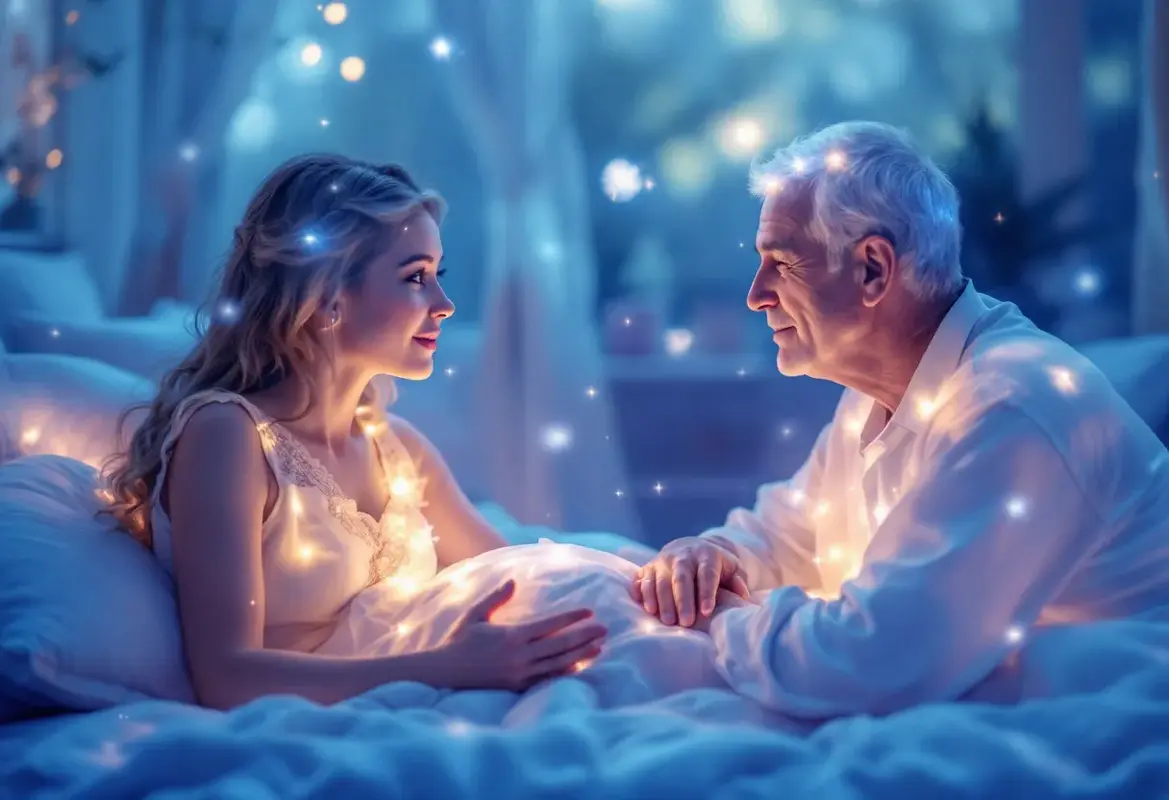 Illustration d'une personne rêvant d'un être cher disparu