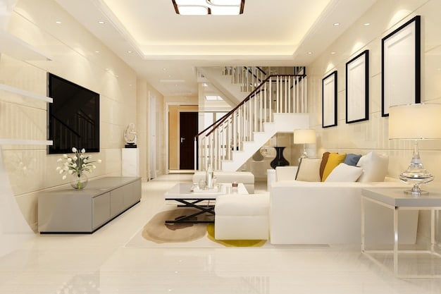 Intérieur chaleureux d'une maison accueillante