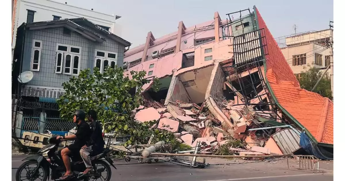 Image représentant un paysage après un tremblement de terre