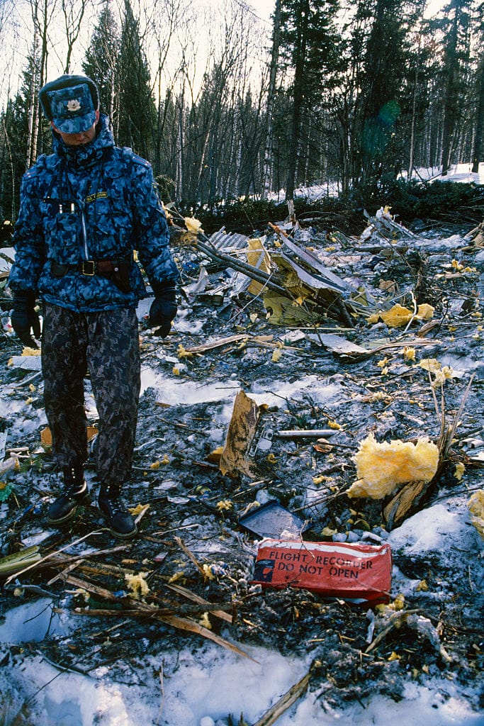 Site du crash dans les montagnes russes