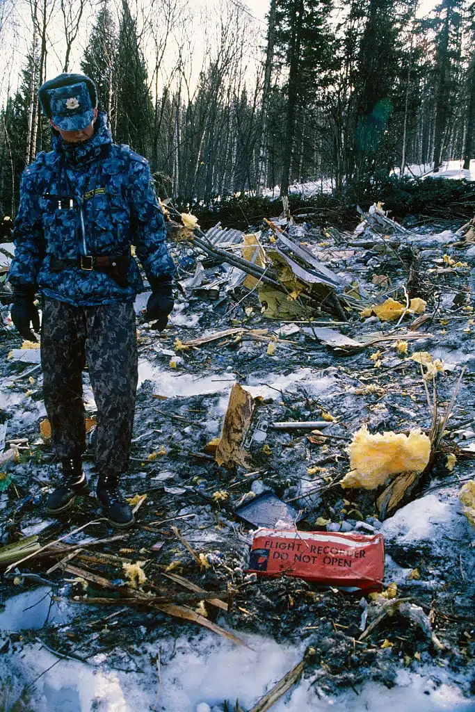 Site du crash dans les montagnes russes