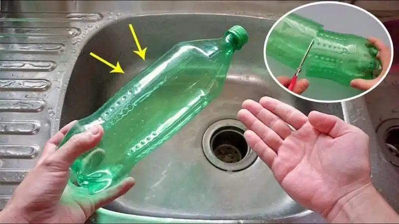 Bouteille transformée en filtre suspendu
