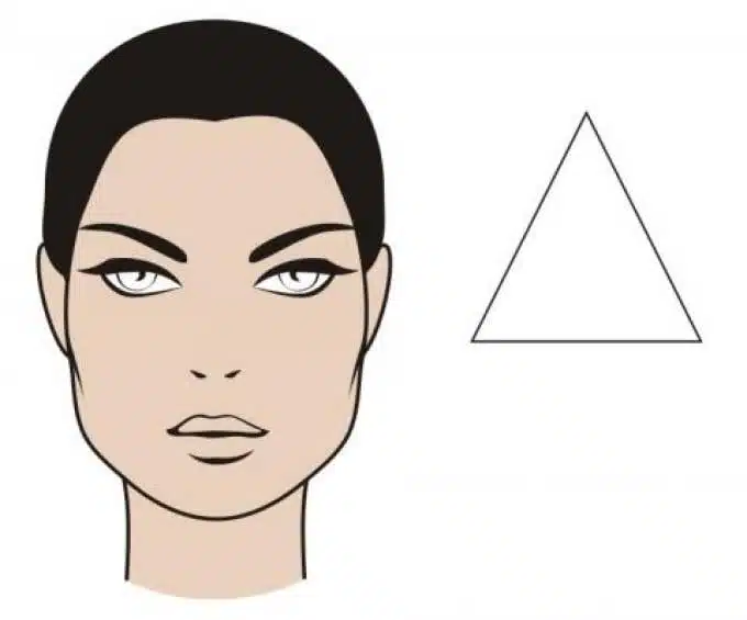 Exemple de lunettes pour visage triangulaire