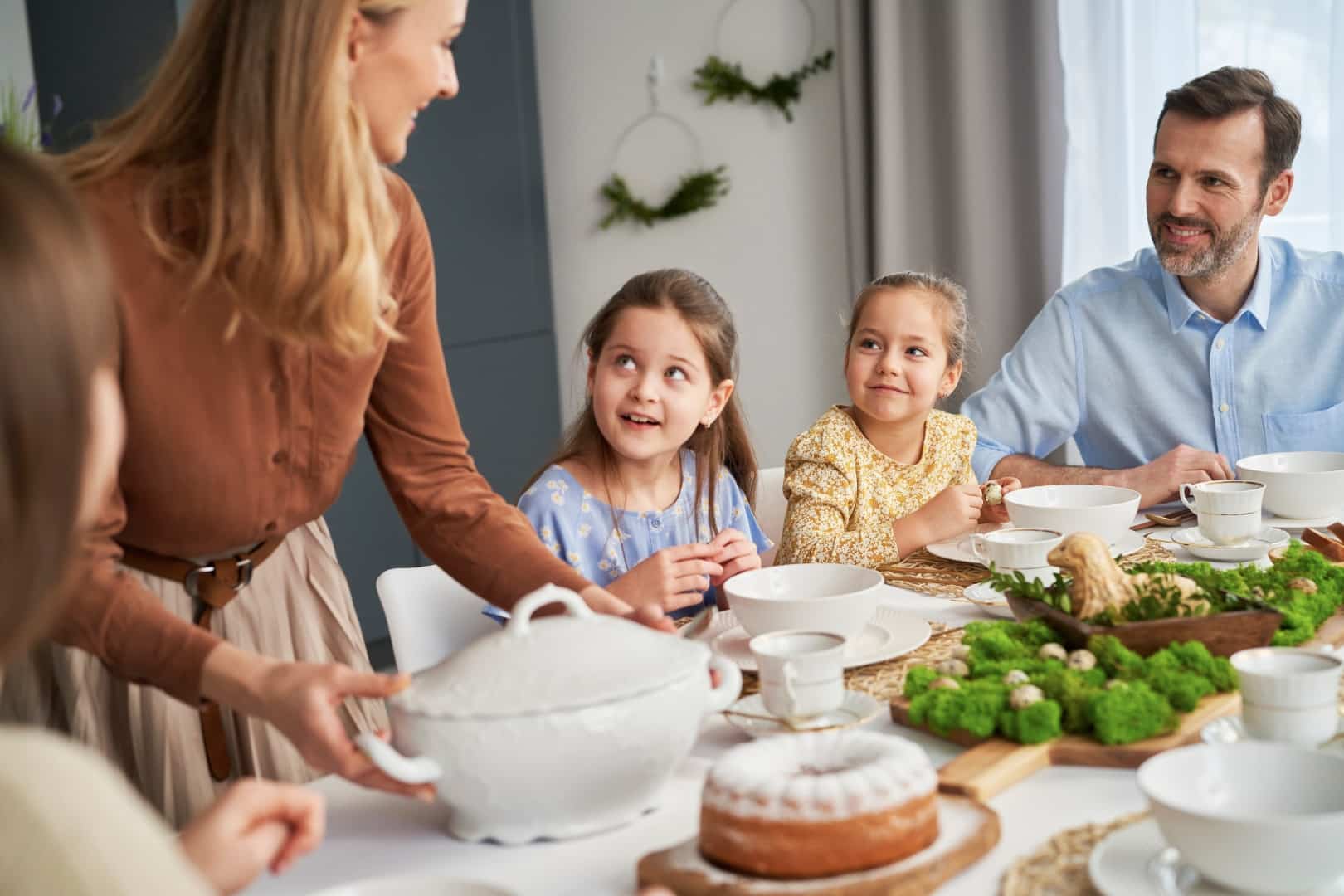 Famille jouant ensemble